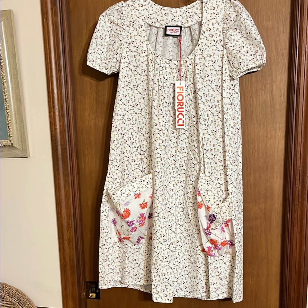 Fiorucci  Floral Dress with Pockets size 40 or size 6